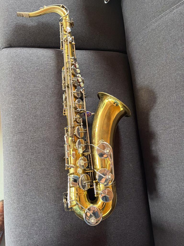 tenorsaxofoon B&S   Bluelabel     simol/ Bb, Muziek en Instrumenten, Blaasinstrumenten | Saxofoons, Ophalen of Verzenden, Gebruikt