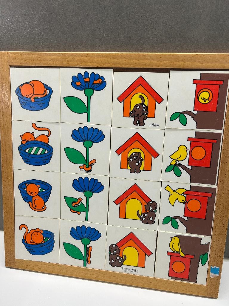 Vintage houten puzzel - Educo, Enlèvement, Utilisé