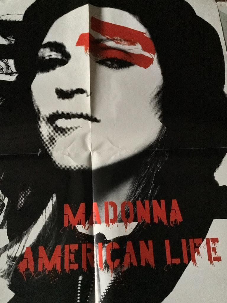 Madonna American Life poster april 2003, Verzamelen, Ophalen of Verzenden