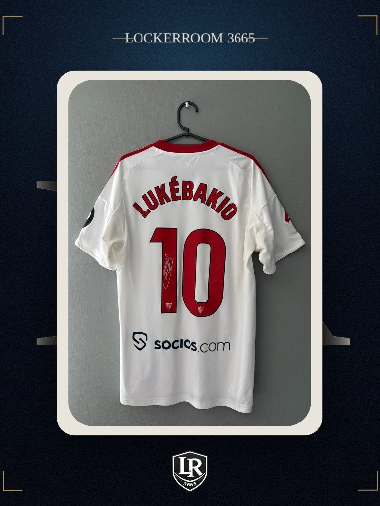 Dodi Lukebakio Match Worn & Signed Sevilla FC Shirt #10, Verzamelen, Ophalen of Verzenden, Gebruikt, Shirt