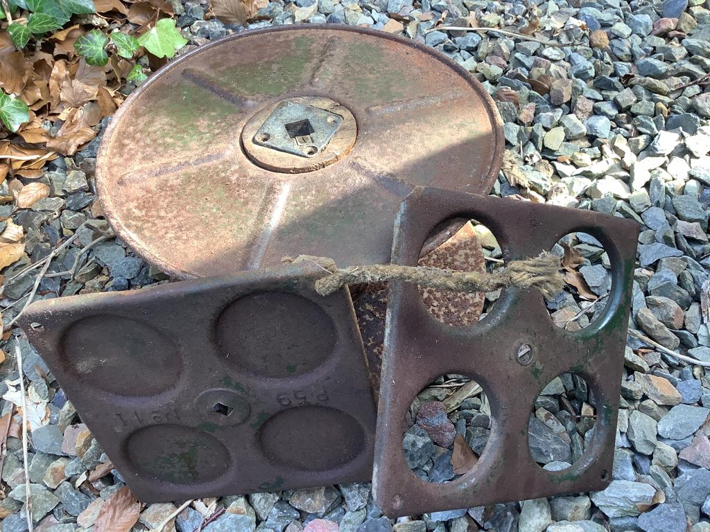 Bobine US et couvercle munition container US ww2 terrain, Ophalen of Verzenden