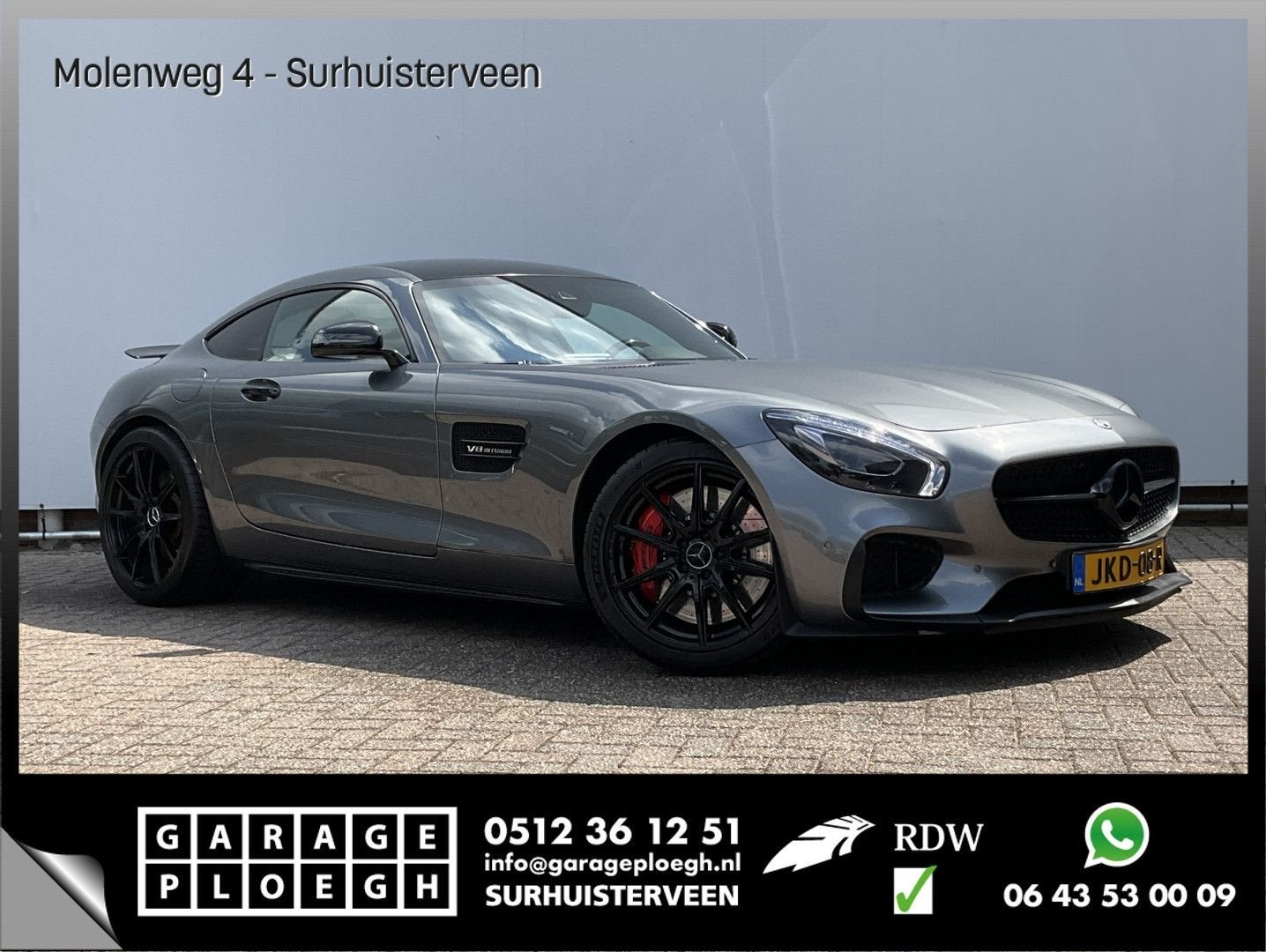 Mercedes-Benz AMG GT 4.0 S Edition 1 Burmest AeroPack Pano M, Argent ou Gris, Achat, Entreprise, Automatique