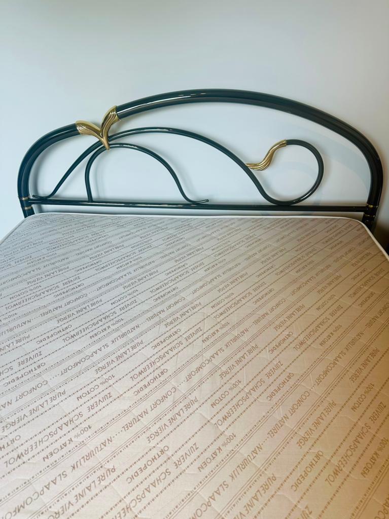 Kwalitatief bedframe + matras wol + lattenbodem madoflex, Huis en Inrichting, Ophalen, Zo goed als nieuw
