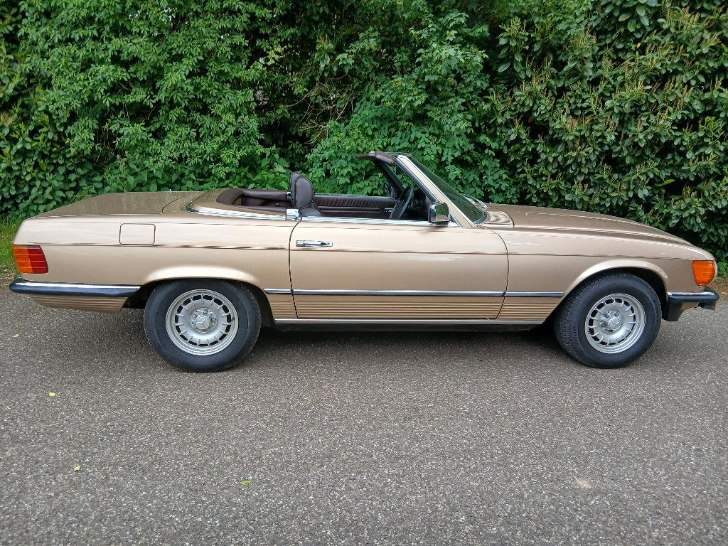 Mercedes 380 SL Cabriolet Automatique 1985, Autos, Cuir, Achat, Cabriolet, Carnet d'entretien