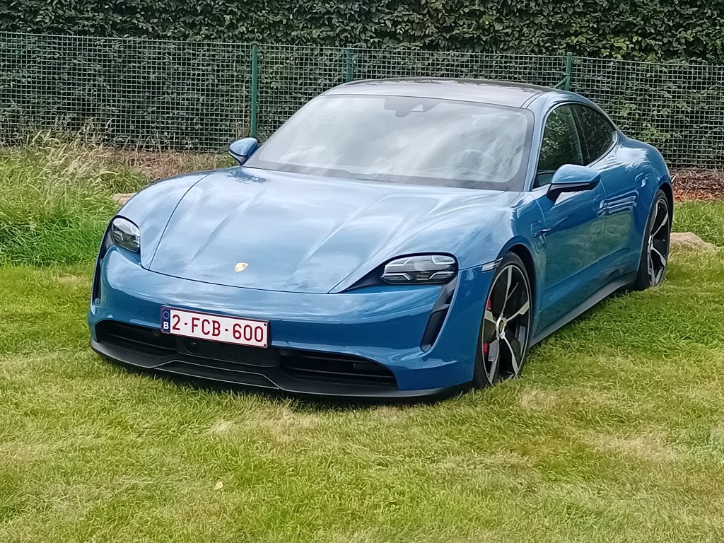 Taycan 4S, Auto's, 4 deurs, Blauw, Leder, Elektrisch