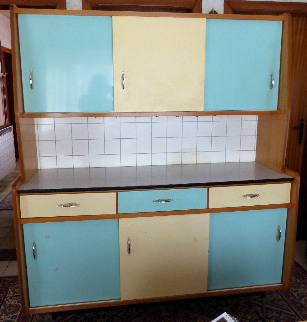 Retro keukenkast, Ophalen, Gebruikt, Met deur(en), 150 tot 200 cm