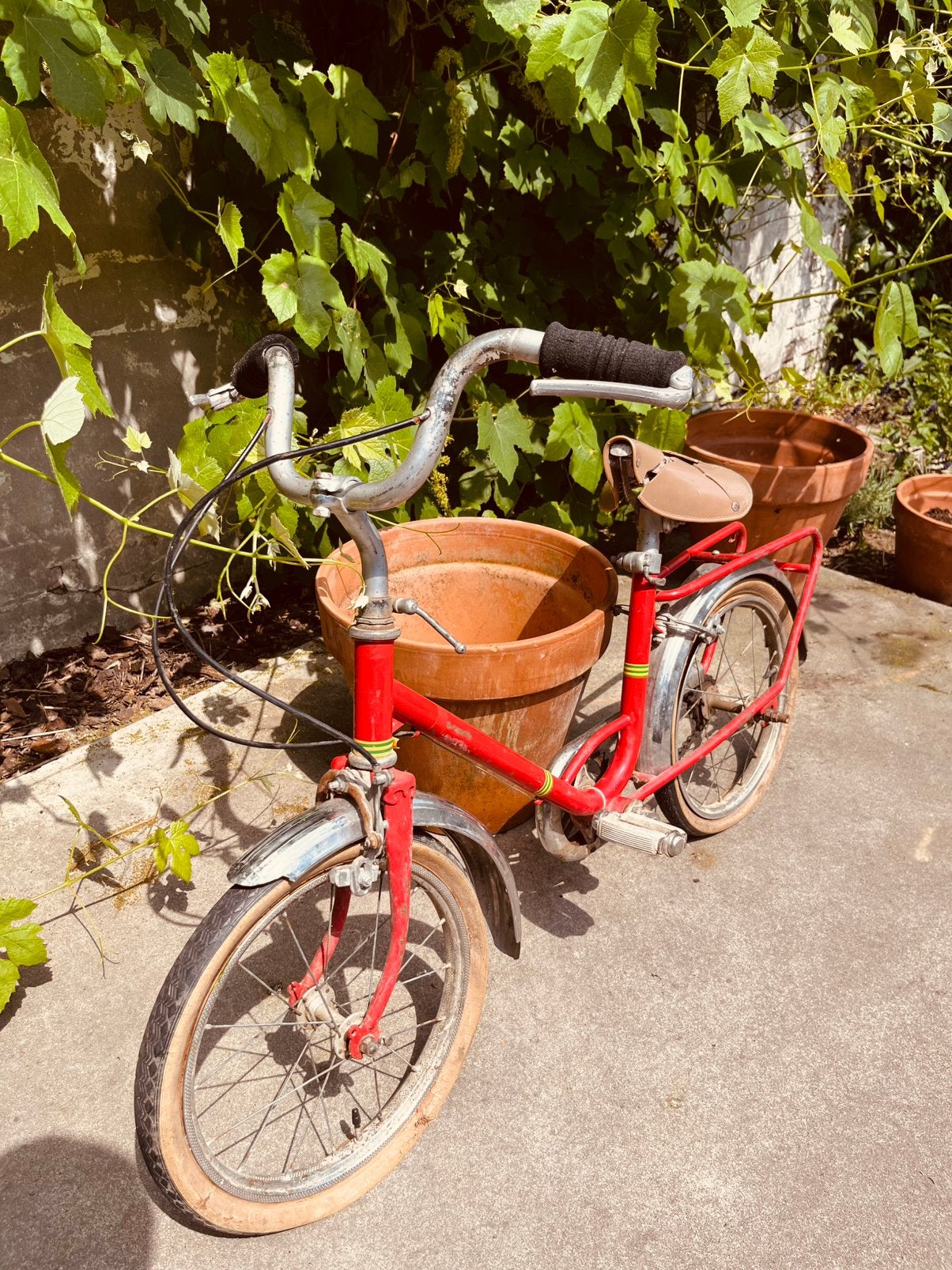 Kinderfietsje met werk - gratis, Ophalen, Gebruikt, Velgrem, 14 inch of minder