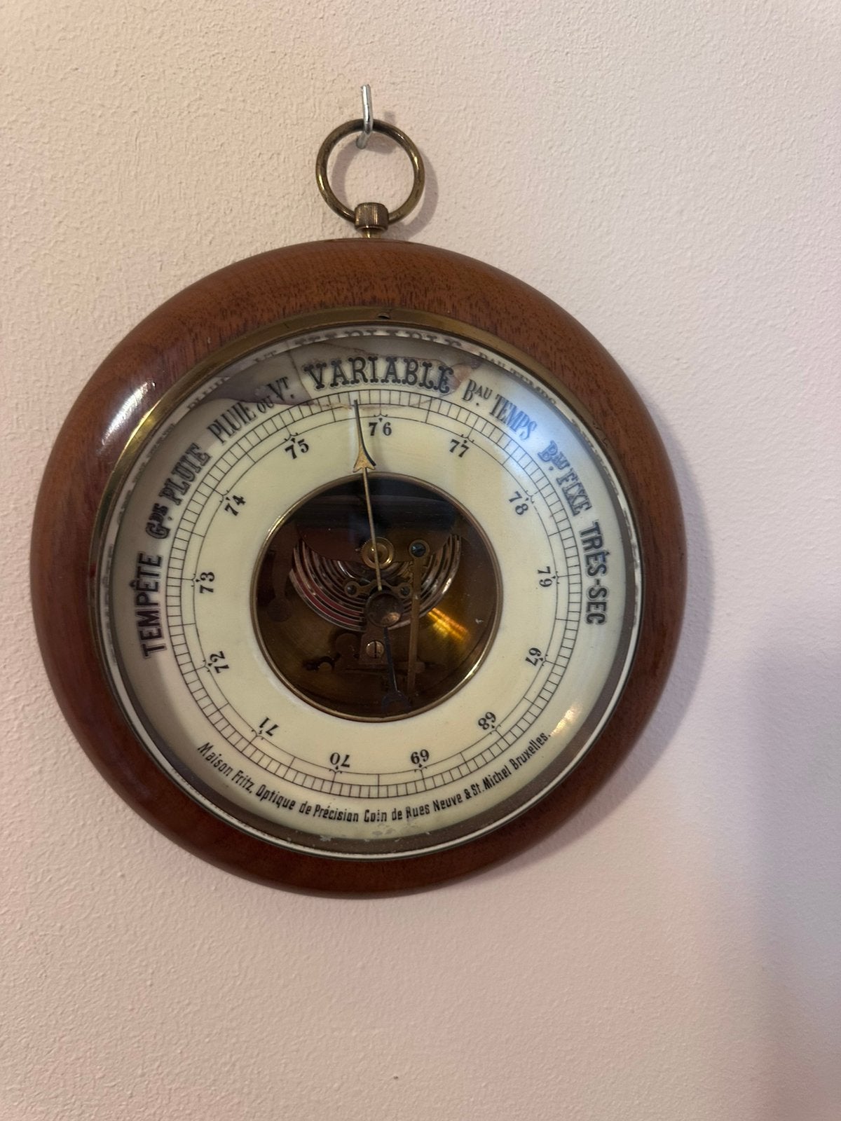 Authentieke Fritz-barometer, Antiek en Kunst, Ophalen of Verzenden
