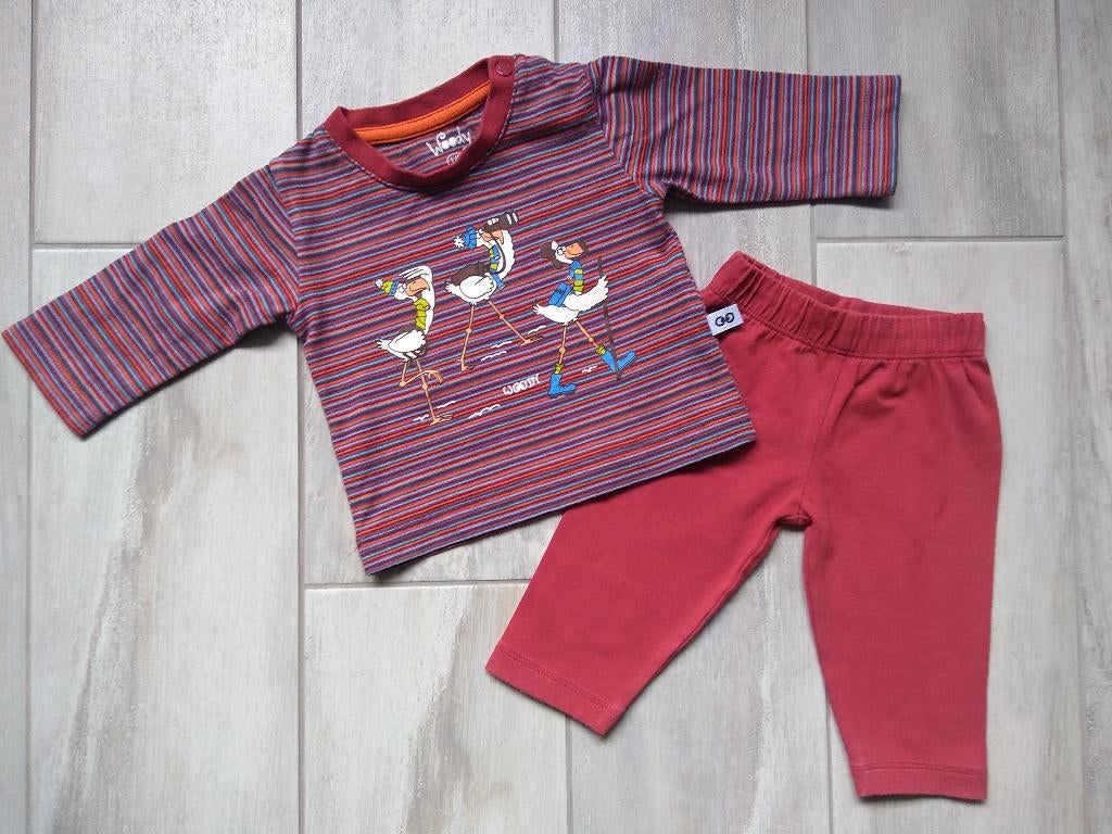 ★ M56 - Woody pyjama thema flamingo, Nacht- of Onderkleding, Ophalen of Verzenden, Zo goed als nieuw, Jongetje