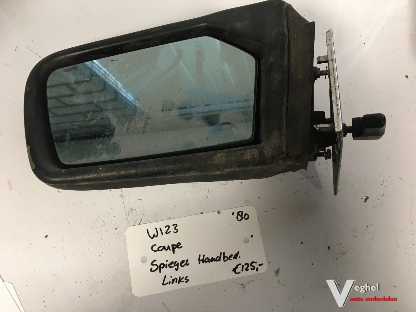 Mercedes w123 coupe 1980   Spiegel handbed. Links, Gebruikt, -, -, Ophalen of Verzenden