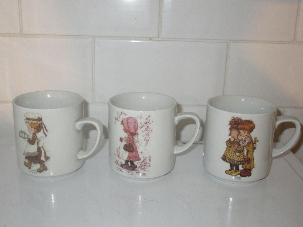 VINTAGE 6 VERSCHILLENDE TASSEN VALENTINE SARAH KAY-ZIE FOTO, Maison & Meubles, Cuisine | Vaisselle, Enlèvement ou Envoi, Neuf