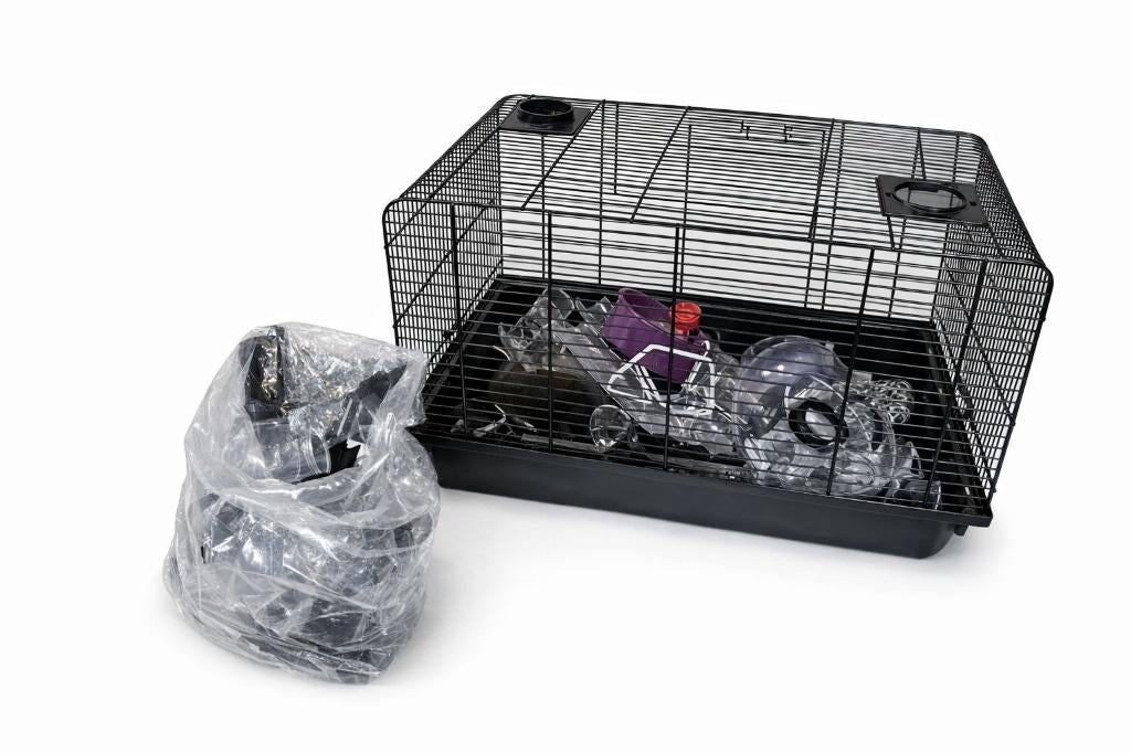 Hamsterkooi met VEEL toebehoren, Ophalen, Zo goed als nieuw, Kooi, Hamster