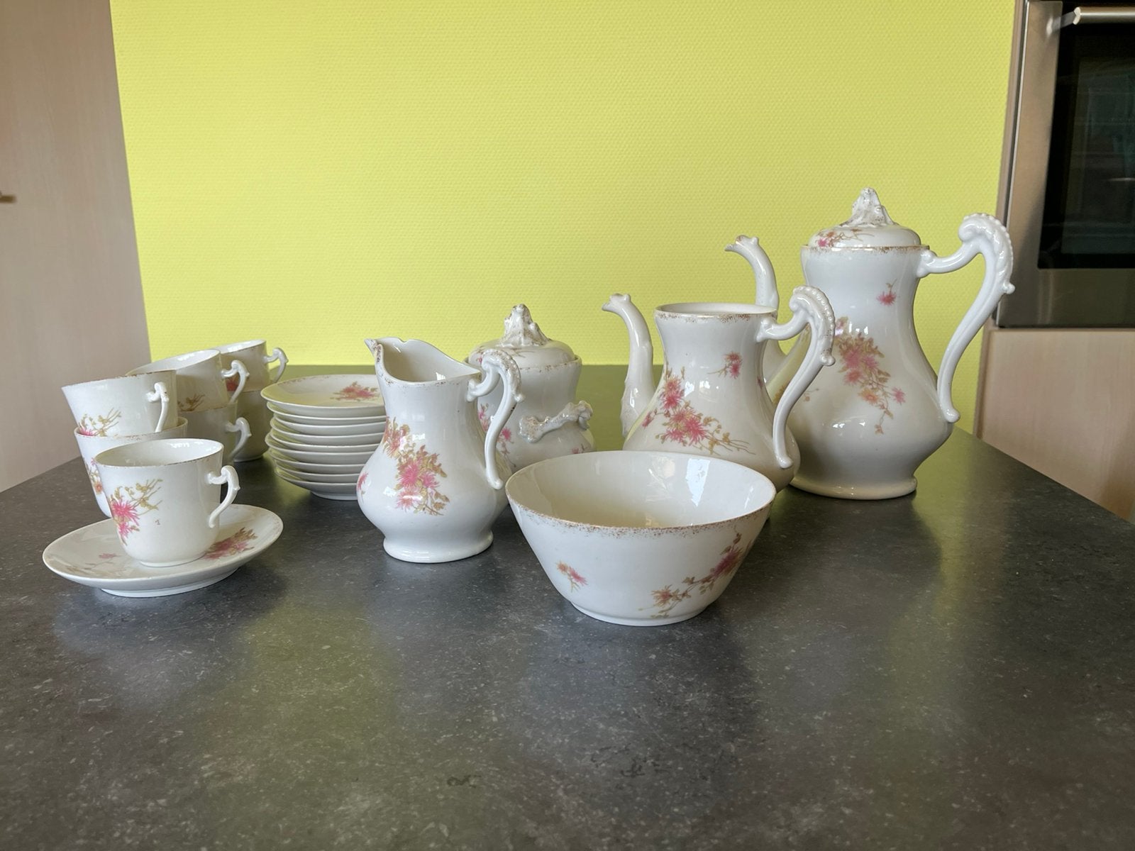 Antiek servies van De Fuisseaux Baudoir DFB, Antiquités & Art, Enlèvement