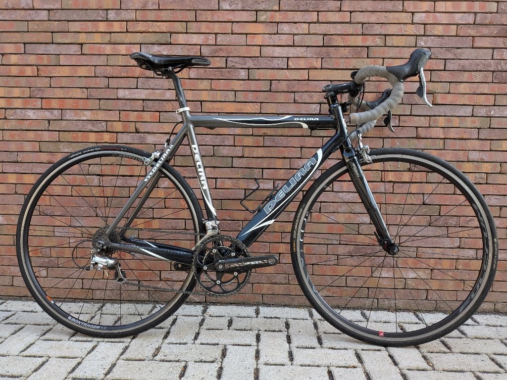 Delira koersfiets - maat 56 - Shimano 105, Fietsen en Brommers, Fietsen | Racefietsen, Ophalen, Gebruikt, Velgrem, Aluminium