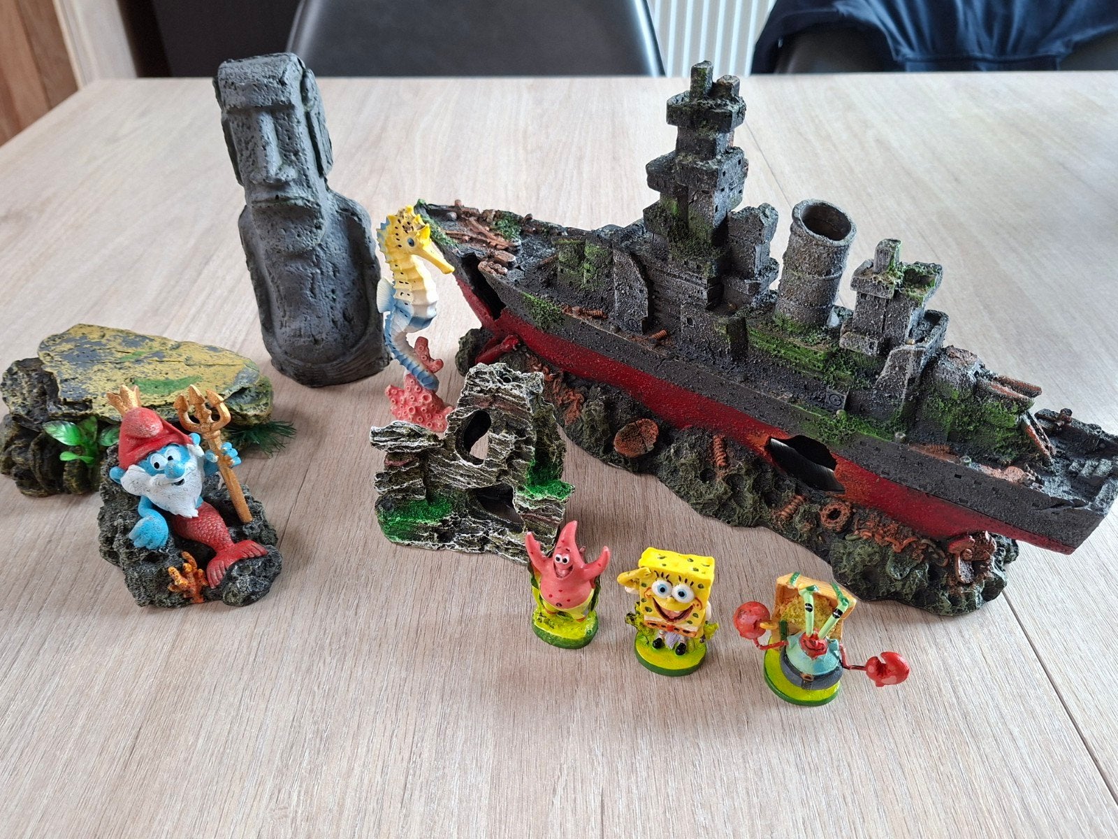 aquarium decoratie allerlei, Ophalen, Zo goed als nieuw, Decoratie