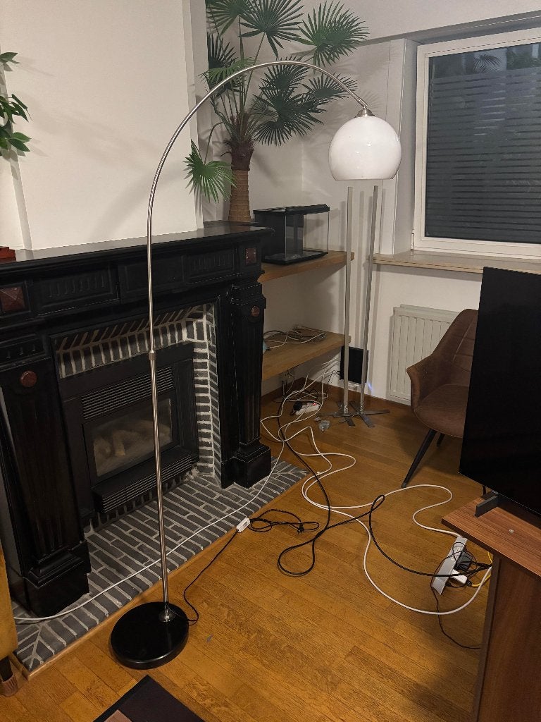 Booglamp, Huis en Inrichting, Lampen | Vloerlampen, Ophalen, Gebruikt