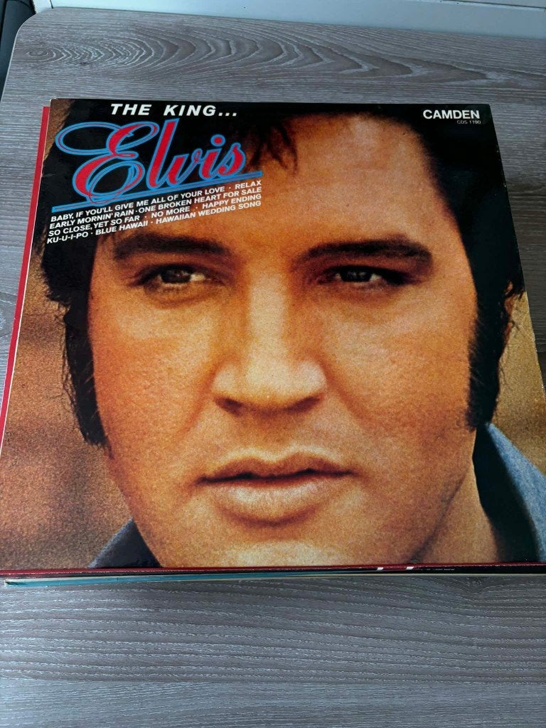Elvis The King, Engelse persing,blue label, zeer mooie staat, CD & DVD, Vinyles | Rock, 12 pouces, Enlèvement ou Envoi, Rock 'n' roll
