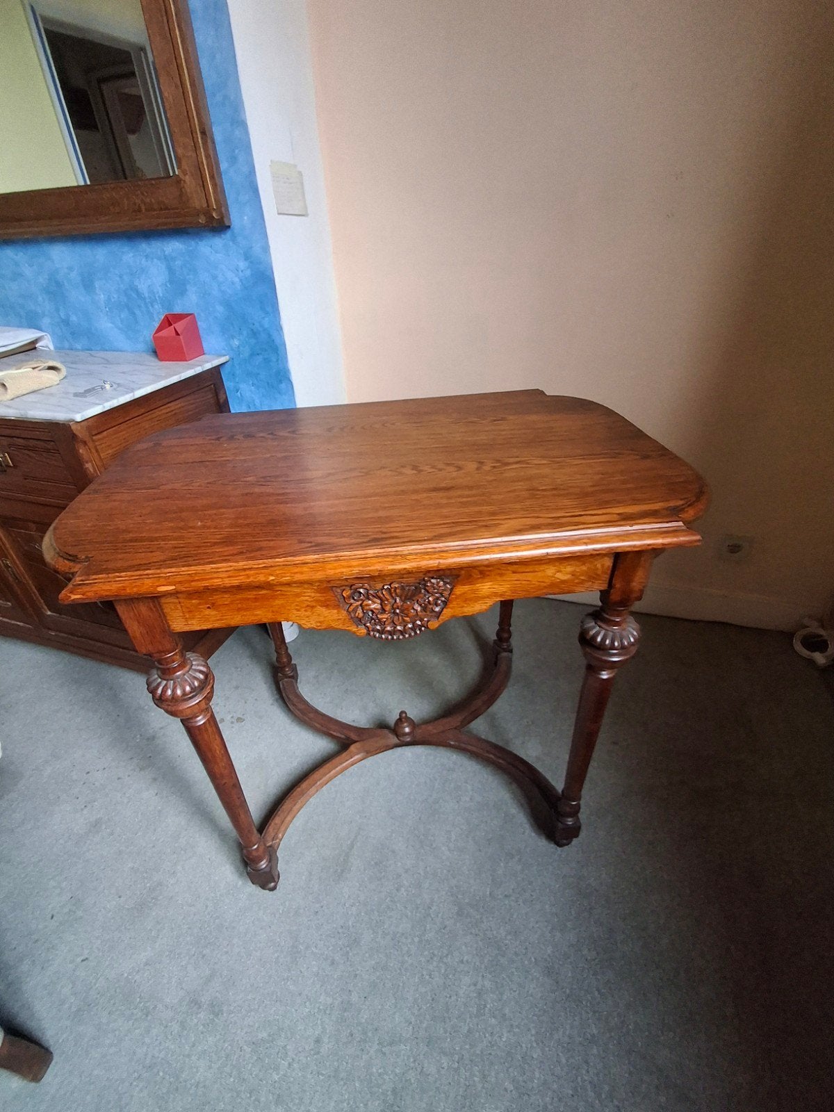Table de milieu ancienne (chêne), Antiquités & Art, Enlèvement