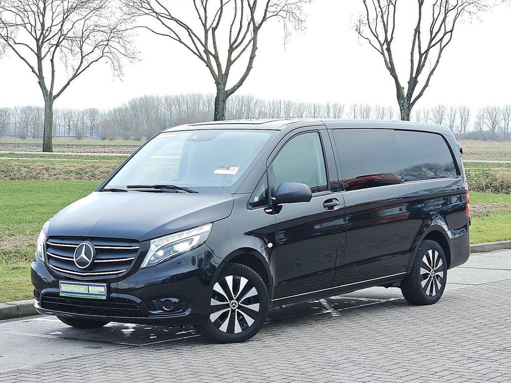 Mercedes-Benz VITO 114 L2 Dubbel Cabine LED, Auto's, Automaat, Zwart, Mercedes-Benz, Bedrijf
