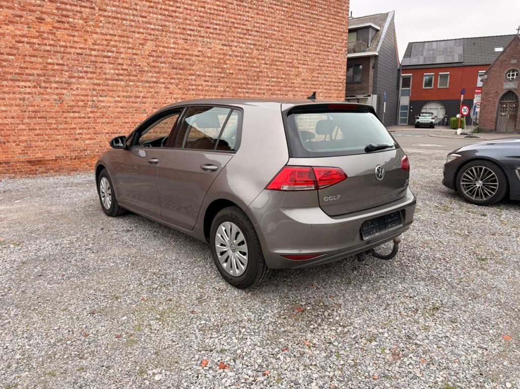 Volkswagen Golf 7 2014, Auto's, Stof, Zwart, Beige, Bedrijf