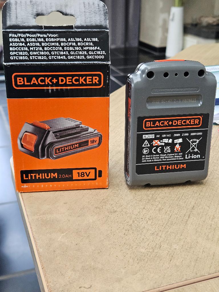 Batterie Black & Decker, Jardin & Terrasse, Coupe-bordures, Enlèvement, Utilisé, Batterie, Black & Decker