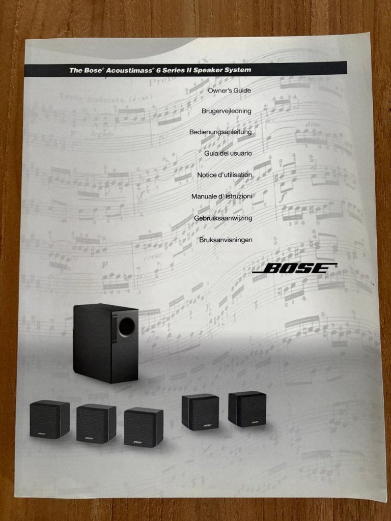 Bose Acoustimass 6 Subwoofer + Onkyo TX-SR307 Versterker, Ophalen, Gebruikt, Audio
