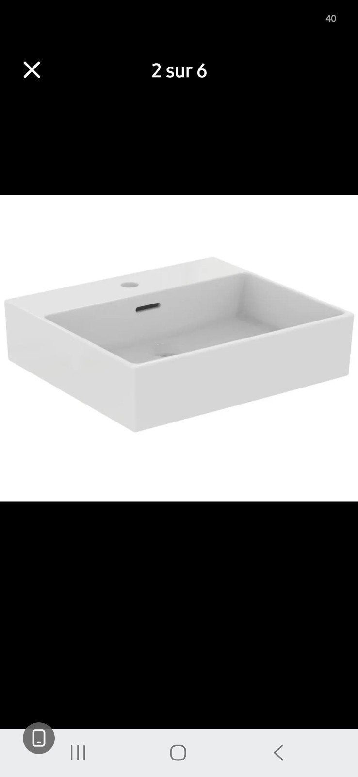 Lavabo à poser sur meuble ou accrocher (dispo à Nivelles), Enlèvement, Neuf, Lavabo