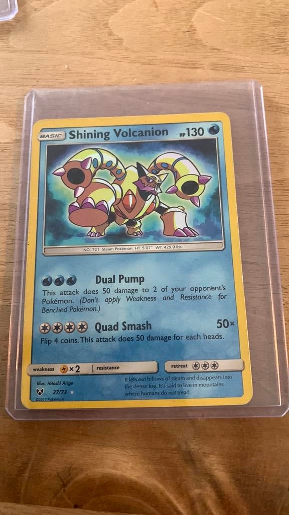Shining volcanion, Ophalen, Zo goed als nieuw, Losse kaart