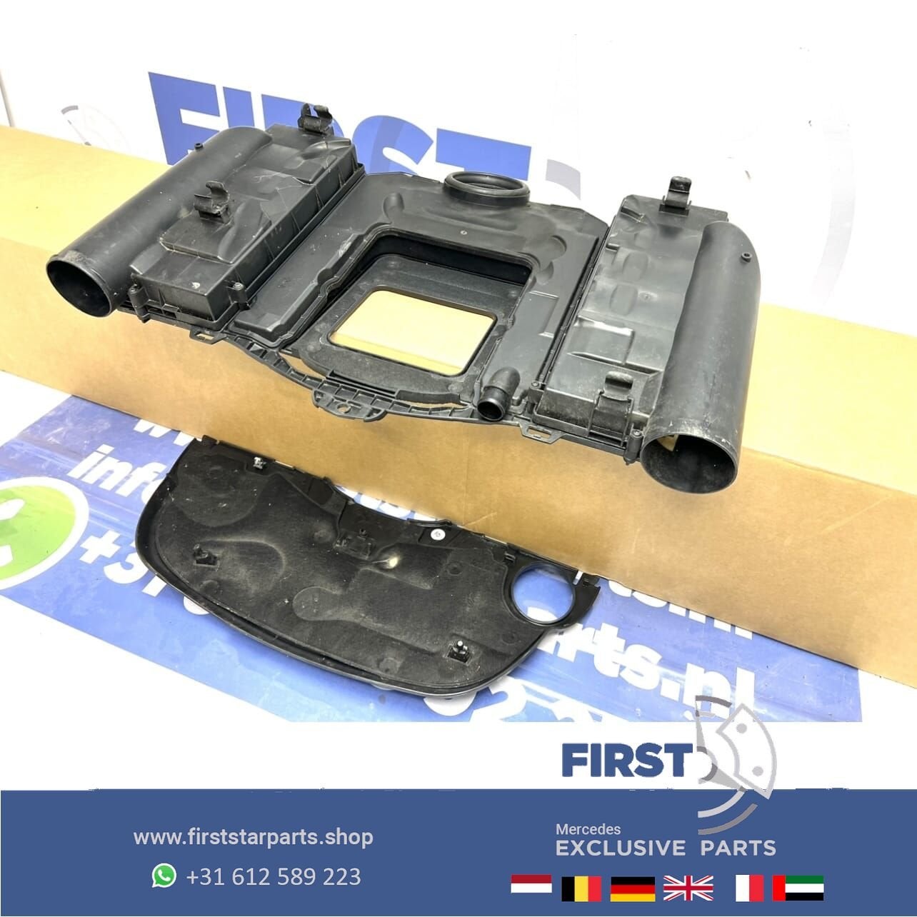 A2730900201 + A2720100067 Mercedes V6 AMG MOTOR AFDEKPLAAT +, Utilisé, -, Avant, -