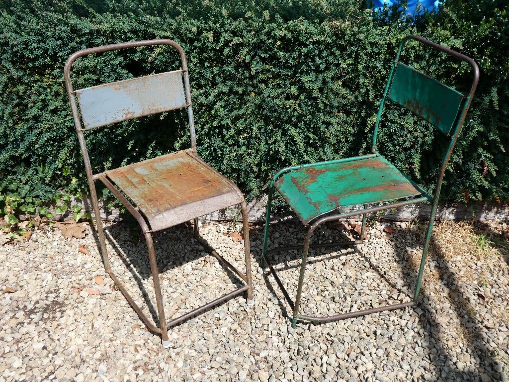 2 industriele stoelen, Ophalen