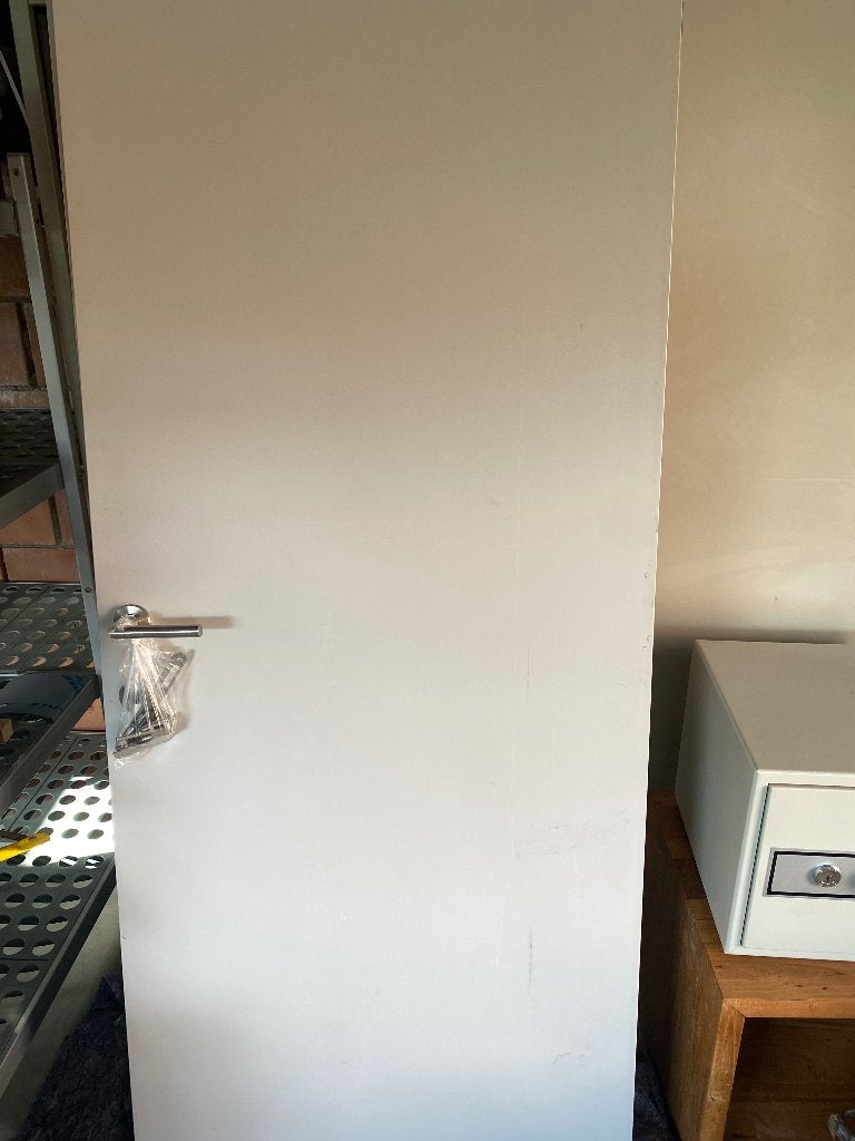 Tubespaan binnendeur 82,5 op 201,5 cm 2stuks, Porte intérieure, Porte pliante, Enlèvement, Bois