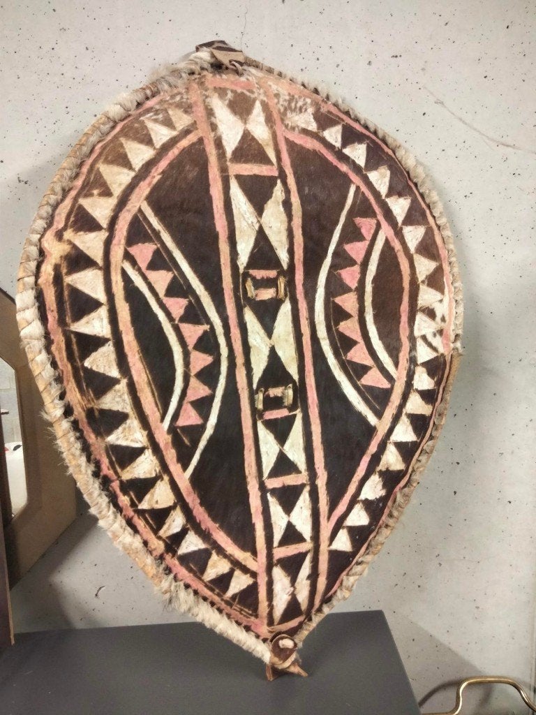 groot Schild Afrika tribal deco, Ophalen