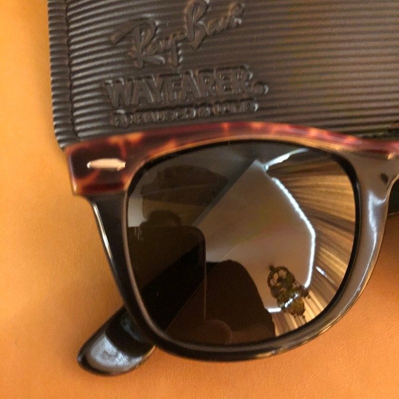 Vintage B&L Ray-ban Wayfarer street brown zonnebril W2, Zonnebril, Bruin, Ophalen of Verzenden, Zo goed als nieuw