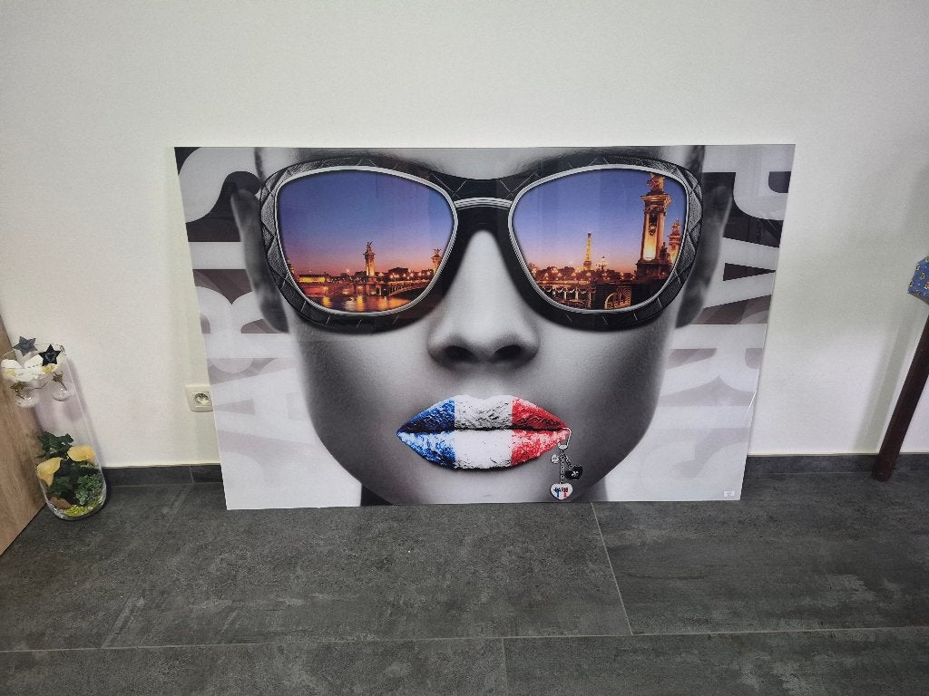 Magnifique tableau en plexi glass, Antiquités & Art, Autres sujets, Autres techniques, Panneau, Enlèvement