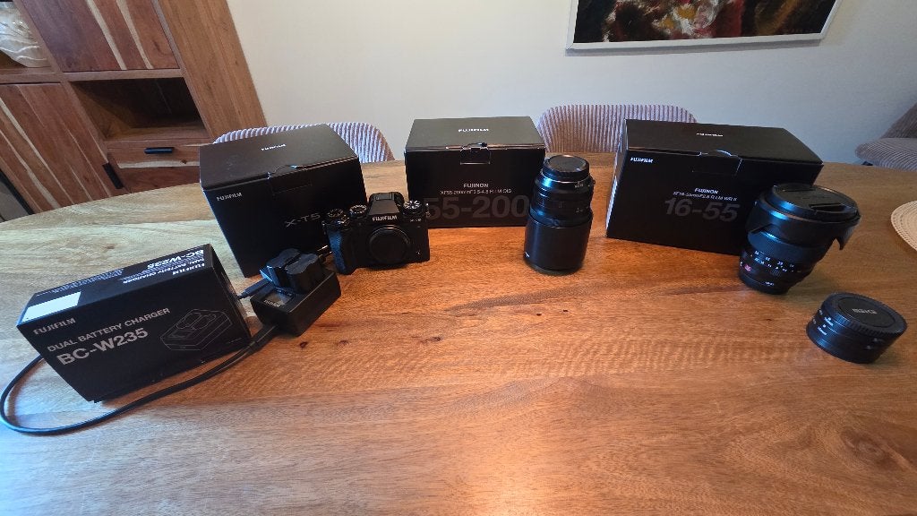 Ensemble d'objectifs et d'accessoires Fujifilm X-T5 +, TV, Hi-fi & Vidéo, Enlèvement, Comme neuf, Fujifilm, Monture Fujifilm X