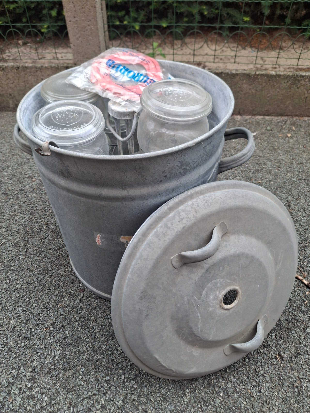 WECK originel inmaak, Huis en Inrichting, Keuken | Potten en Pannen, Ophalen, Gebruikt, Overige typen, Met deksel