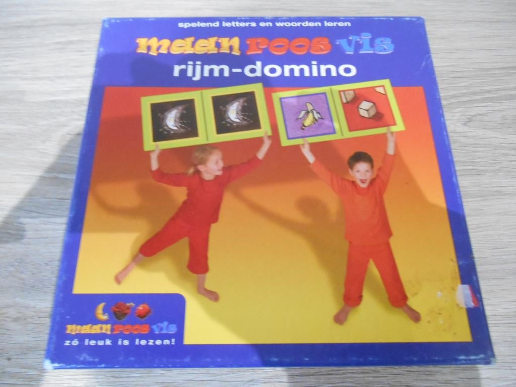 maan roos vis rijm domino, Kinderen en Baby's, Ophalen of Verzenden, Zo goed als nieuw