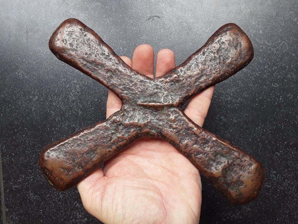 Croix du Katanga, Congo, Kongo, Afrique, Afrika, cuivre, Antiquités & Art, Art | Art non-occidental, Afrique, Enlèvement ou Envoi