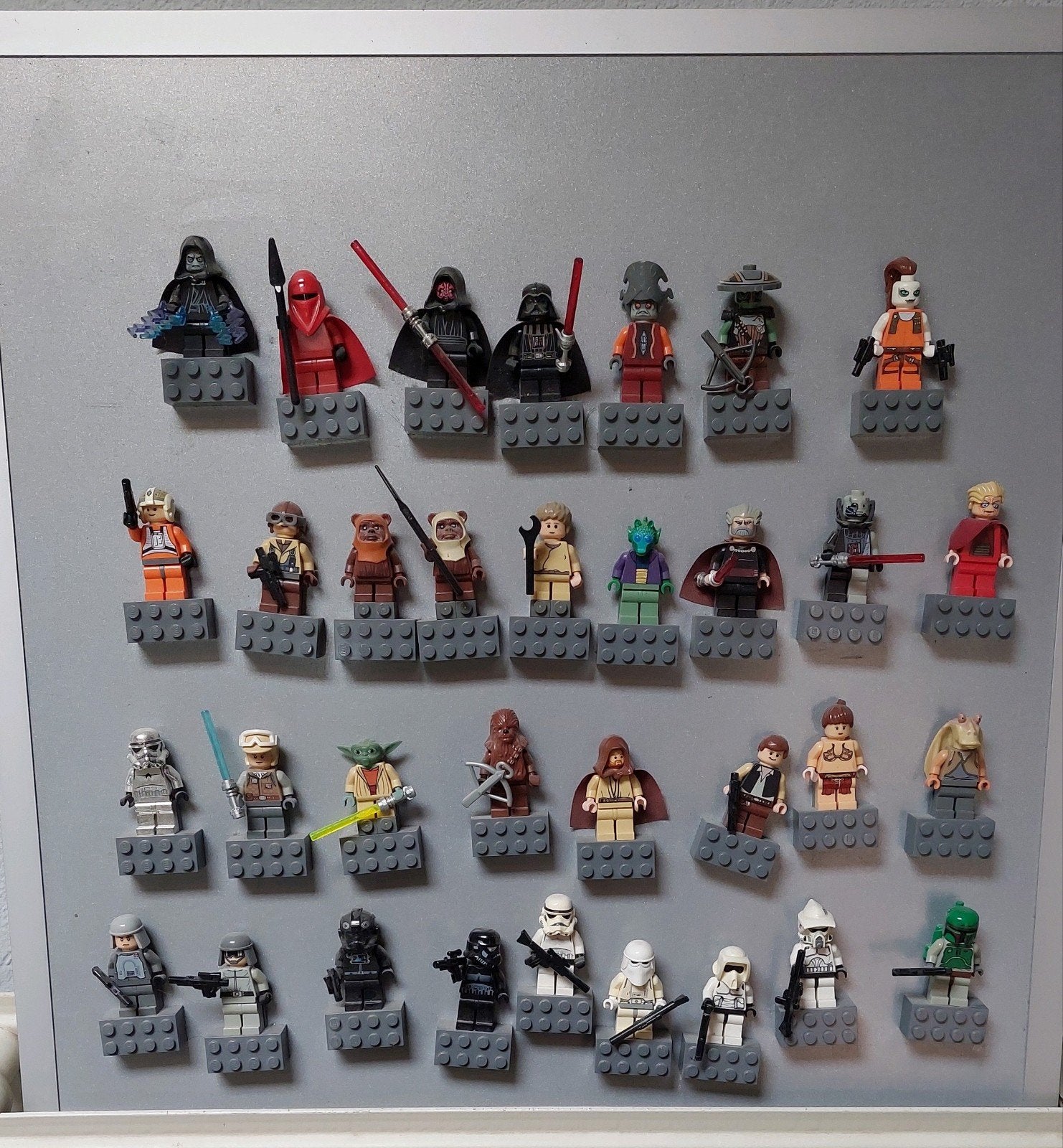 LEGO - STAR WARS - 33 figurines sur aimant, Enlèvement ou Envoi, Utilisé