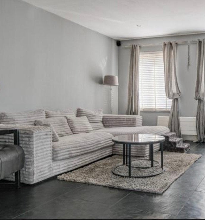 Fluffy Hoekbank Met Perfect Comfort, Maison & Meubles, Enlèvement, Utilisé, Tissus, Tijdloos