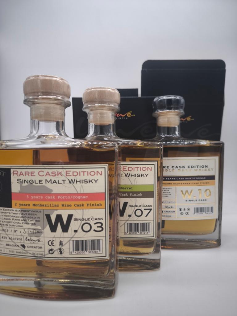 Wave Distil - Rare Cask Edition - Belgian Whisky, Verzenden