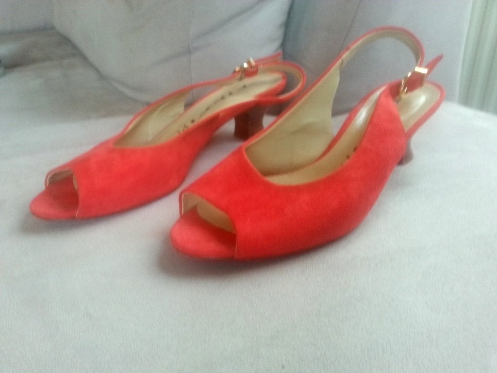 open pumps / sandalen TIFFI, Ophalen, Pumps, Gedragen, Rood