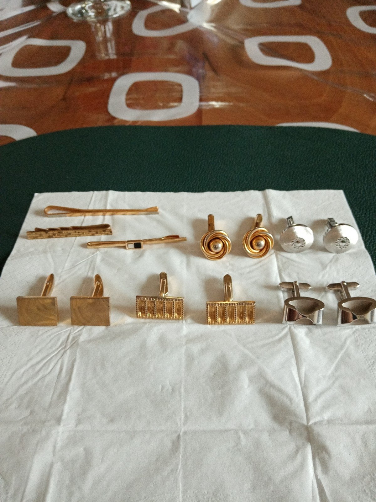 manchetknopen en das spelden vintage, Bijoux, Sacs & Beauté, Boutons de manchette, Enlèvement ou Envoi