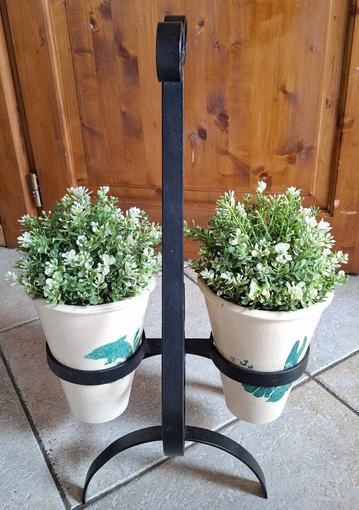 Porte plante en fer forgé., Enlèvement, Utilisé
