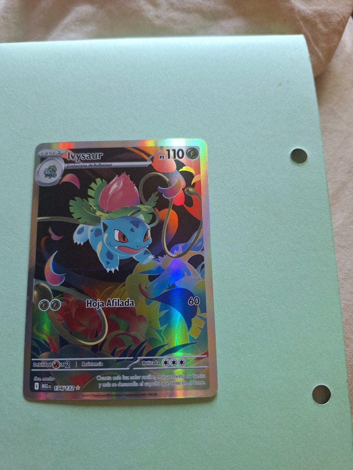 Pokemon-kaart ivisaur 134/132, Ophalen of Verzenden, Nieuw, Losse kaart, Foil