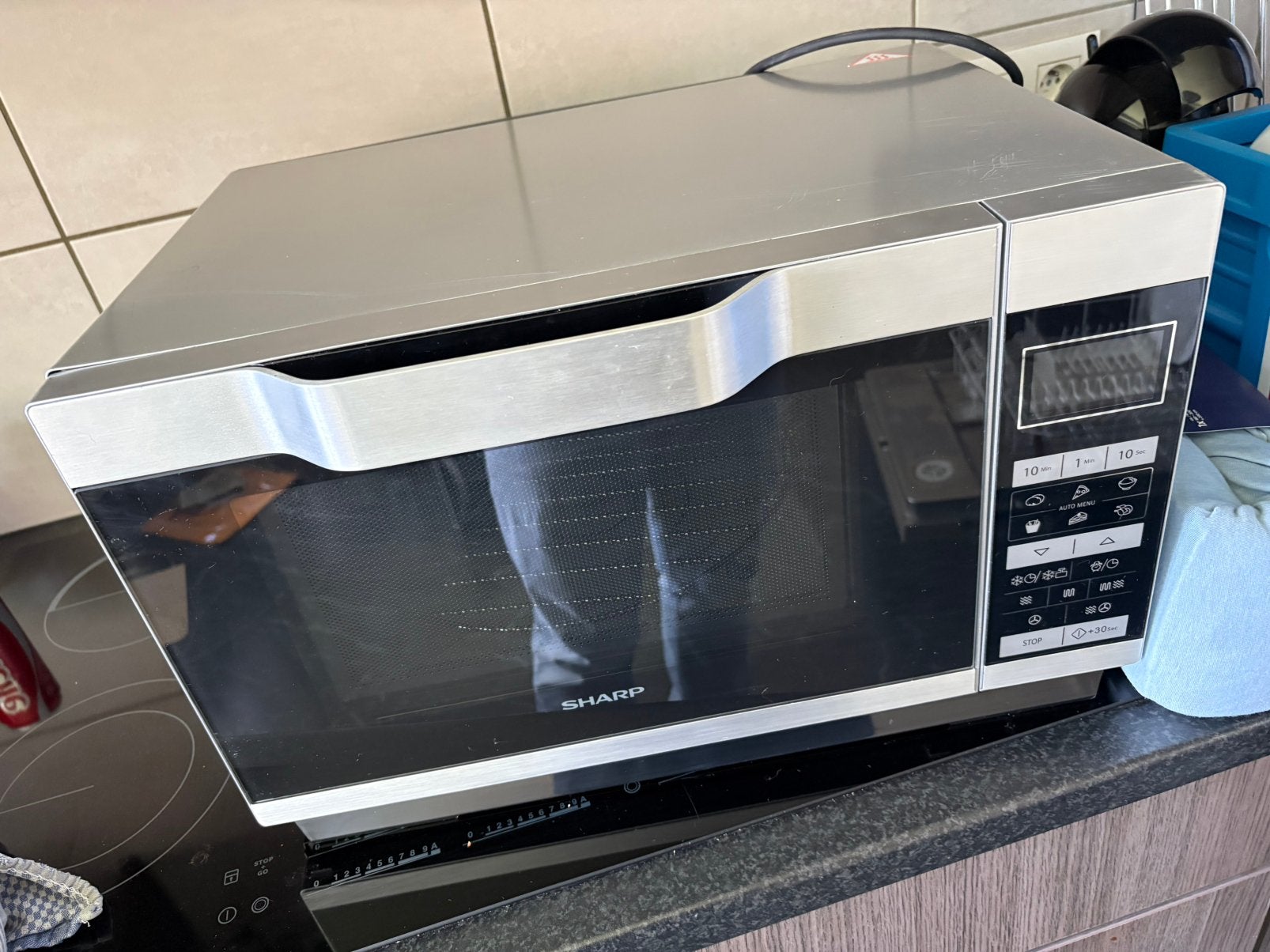 Combi oven sharp, Ophalen of Verzenden, Zo goed als nieuw, Grill