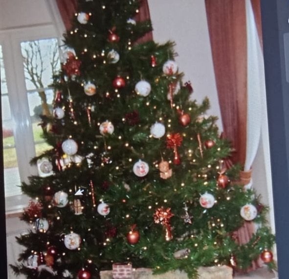 Kerstboom met versiering, Diversen, Ophalen, Zo goed als nieuw