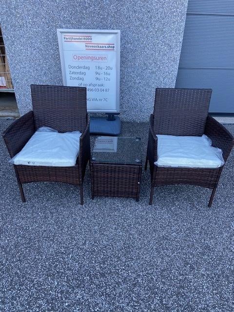 rotan setje, Jardin & Terrasse, Chaises de jardin, Enlèvement, Neuf, Rotin