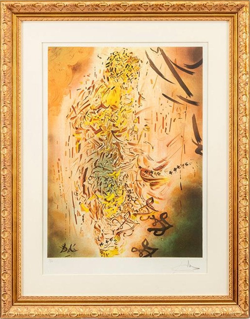Salvador Dali - litho ingelijst, Antiek en Kunst, Gelimiteerde oplage, Ophalen, Lithografie
