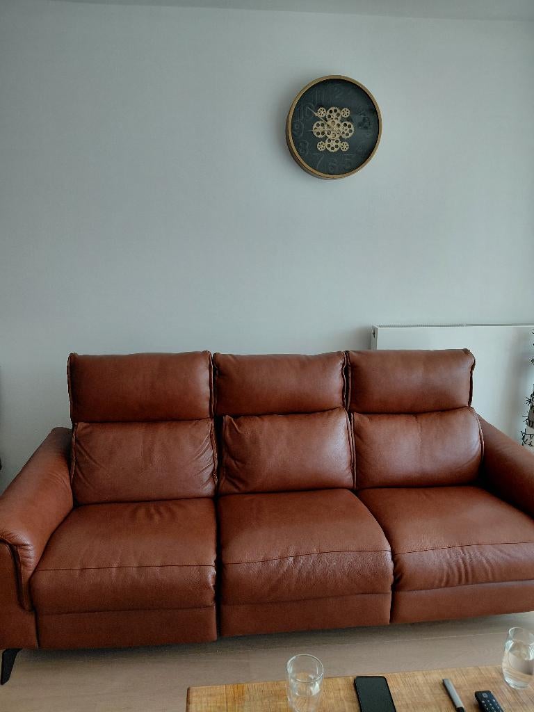3-zit zetel, Ophalen, Zo goed als nieuw, Rechte bank, Minder dan 150 cm